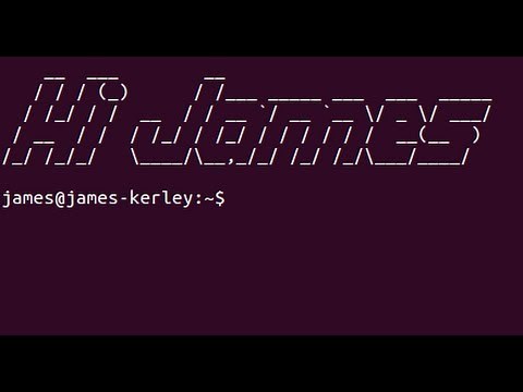 Linux / Ubuntu Basics - Custom Terminal Welcome Using Figlet