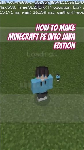 How to make Minecraft pe into jave edition # minecraft #shorts
