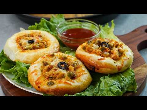 Mini Chicken Pizza 😍 | Fresh Chicken & Cheese Pizza | Easy Homemade Recipe | N’Oven Foods