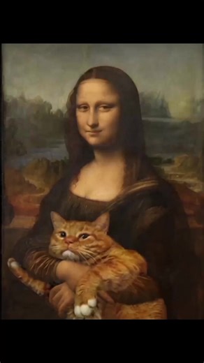32K views · 410 reactions | We interrupt this fabulous musical broadcast to bring you the world’s most famous piece of art, by the renowned painter Meowanardo PawVinci #cat #cats | Piano Lessons Vancouver | Facebook