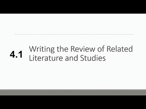 2022-03-05 Practical Research 1 - M4.1 - Writing the Review of Related Literature