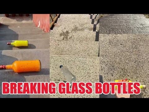 Breaking Glass Bottles & Balloon Drops 🔥 Crushing Crunchy & Soft Things! #asmrbreaking #satisfying