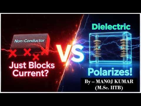 Difference Between Dielectric and Non-Conductor | Complete Physics Explanation