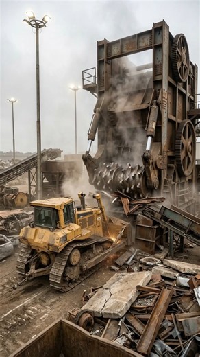 World's Biggest Industrial Crusher vs Bulldozer | Heavy Machine Destruction