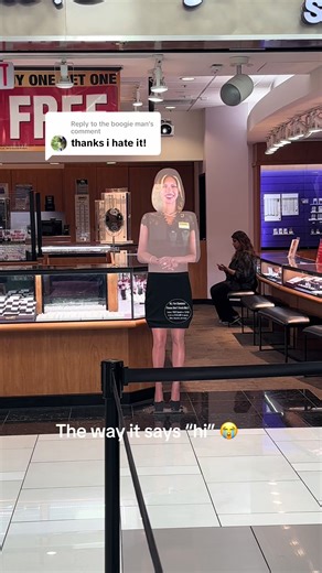 Replying to @the boogie man #creepy #ai #robot #mall #shopping | Robots