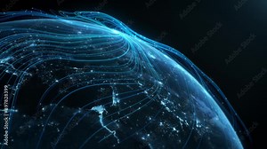 Global Data Flow Stock Video