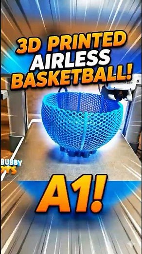 I 3D Printed an AIRLESS Basketball! 🏀 (Does it Bounce?)