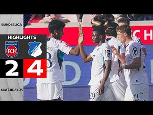Heidenheim - TSG Hoffenheim | 2-4 | Zusammenfassung | Bundesliga 2025-26 | heidenheim hoffenheim