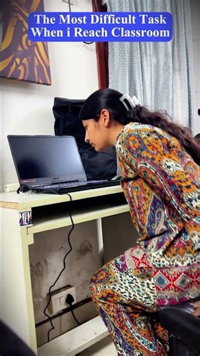 The most difficult task when I reach the classroom… 😴🎬