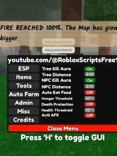 99 Nights in the Forest Script and OP GUI Admin