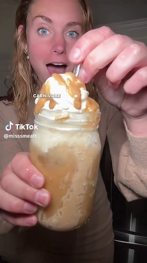 ✨ Carnivore Caramel (MissMeat Edition) ✨ Ingredients: \t•\t5 tablespoons butter \t•\t2–3 tablespoons heavy cream or raw cream \t•\tPinch of salt \t•\t(Optional: 1 scoop Equip Prime — vanilla or salted caramel flavor — for extra sweetness/thickness) Instructions: \t1.\tMelt 5 tbsp butter in a small pan over low–medium heat until bubbling and slightly golden. \t2.\tAdd 2–3 tbsp heavy/raw cream and whisk as it thickens. \t3.\tRemove from heat. \t4.\tAdd a pinch of salt for that classic caramel tast