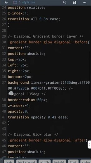 Title :-\rThis Gradient Border Animation Looks Insane 🤯 #html #css #shorts
