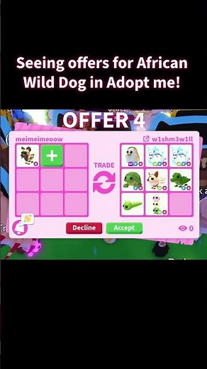 🤯AFRICAN WILD DOG RISING SO MUCH VALUE? ADOPT ME TRADING