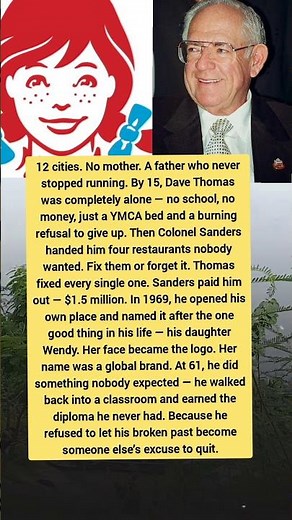 The Incredible Story of Dave Thomas: From Homeless Teen to Fast Food Legend