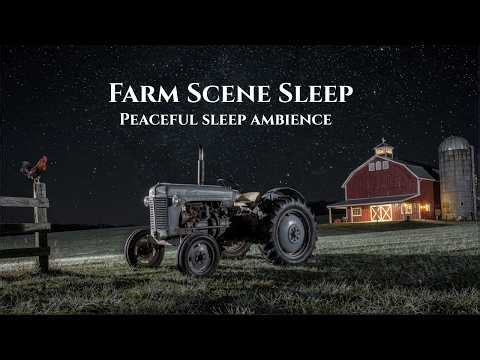 Quiet Farm Night 🌙 Barn, Tractor & Soft Night Sounds (8 Hours Sleep)