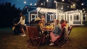 Parents Children Friends Gathered Barbecue Dinner Stock Footage Video (100% Royalty-free) 1096242547 | Shutterstock