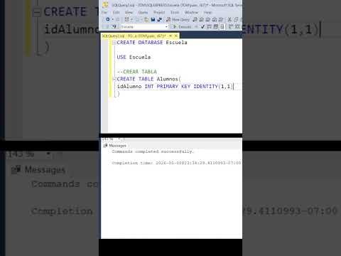 Creando tu primera tabla en SQL SERVER