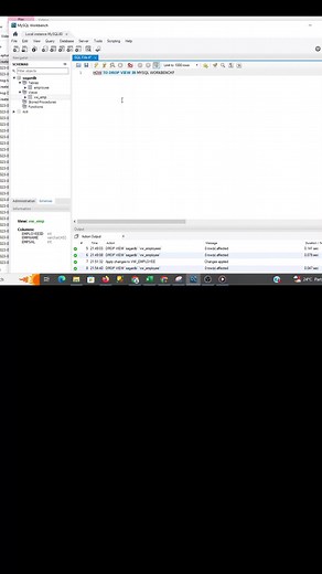 How to drop view in MySQL Workbench? | AVS Trainings