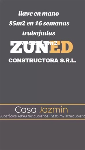 construcción tradicional 85m2 obra terminada llave en mano en 16 semanas trabajadas# #cemento #ladrillos huecos #chapas zing #movimiento de suelos