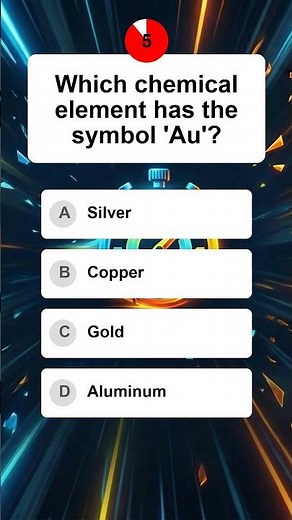 Science Trivia: What element is 'Au' on the Periodic Table? #ScienceTrivia