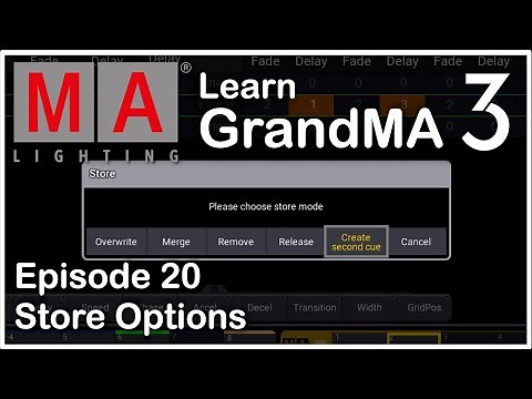 E20 – Merge Overwrite and Remove - GrandMA3 Tutorial