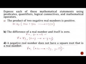 Predicate and Quantifiers 7
