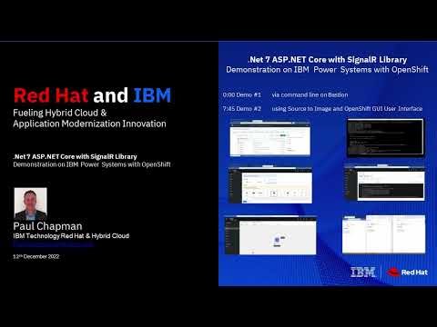 Bringing .NET to life with Power Systems - ASP.NET Core with SignalR Demo