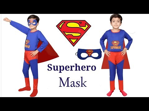 How to make Superman Mask using Paper || DIY Superhero Mask || Superman Mask with Paper