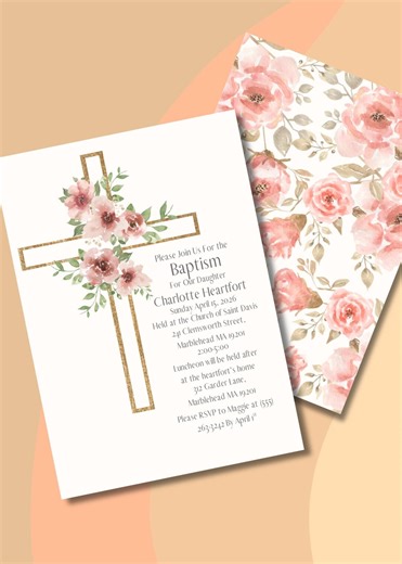 Baptism Invitation Template