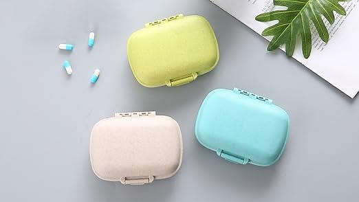 3 Pack 8 Compartments Pill Organizer