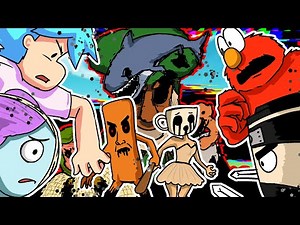 FNF part 5 BROKEN STRING | sesame street | corrupted brainrot | learn with pibby | fnf animation