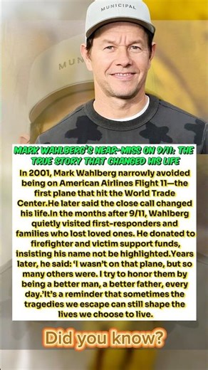 Mark Wahlberg’s Near-Miss on 9/11: The True Story That Changed His Life