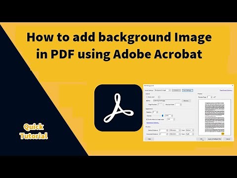 How to add background image in pdf