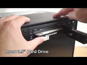 5.25" Bay Drive Tray Less Mobile Rack for 3.5" and 2.5" SATA III HDD 2 port USB 3.0 SYBA SY-MRA55006