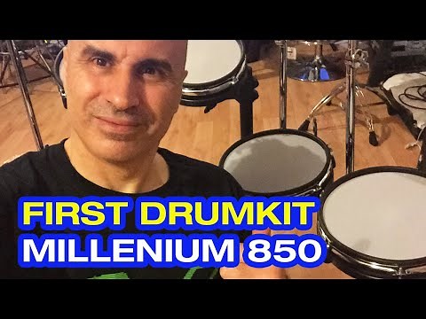 Millennium 850 mps Setup & First Play | Millenium 850 drum kit