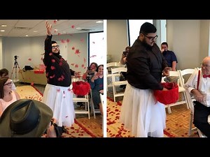 Guy Acts As Flower Girl At His Brother's Wedding