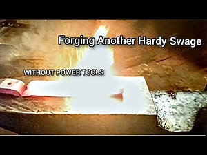 Forging A Swage Block Without Power Tools - traditional Blacksmithing