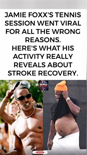 JAMIE FOXX IS BACK ON THE COURT 🎾❤️#jamiefoxx #stroke #strokerecovery#tennis #health #resilience#fyp