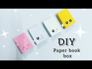 DIY paper book box | Easy origami paper book box tutorial | paper craft
