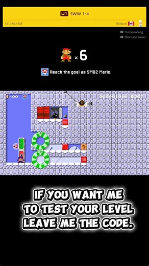 Super Mario Maker 2 Test your Level part 1 #mariobros #SuperMario | Te lo juego asi Nomas
