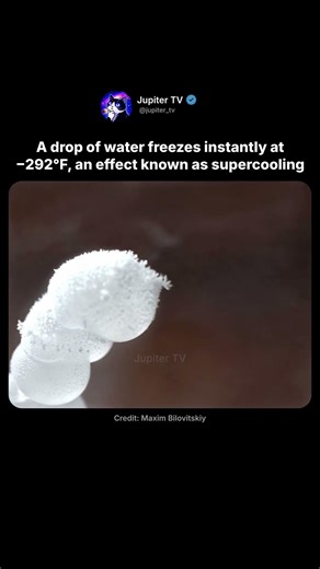 Water Drop Freezes Instantly ❄️
