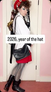 I have a collection of mostly vintage hats that I don’t wear much because my hair is usually too big 🤫 #80sfashion #newwave #altfashion #80salternative #thrifted | Mallory Heart