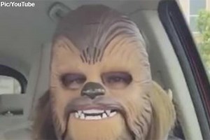 Chewbacca mask woman’s video most watched on Facebook Live