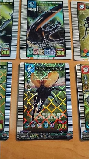 甲虫王者ムシキング × ヴァンガード - つよさ200金コラボカード対比 #shorts #ムシキング #ヴァンガード