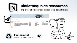 Modèle Notion - Bibliothèque de ressources 📚