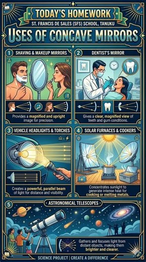 uses of concave mirrors