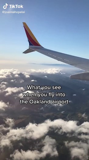 Flight Landing in Oakland - Aerial View of Oakland California Airport