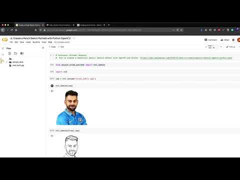 Create a Pencil Sketch Portrait with Python OpenCV