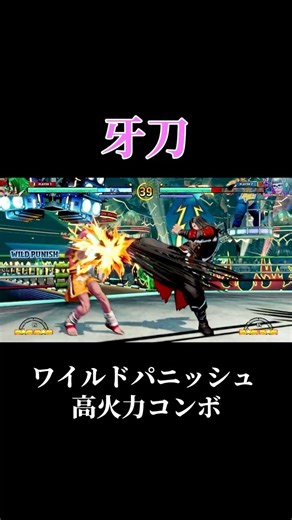【パーフェクト】牙刀 ワイルドパニッシュ 高火力コンボ｜餓狼伝説 CotW