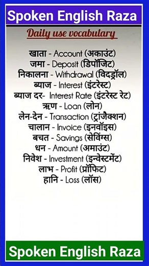 English speaking practice in Hindi | daily use English sentences | English vocabulary in Hindi